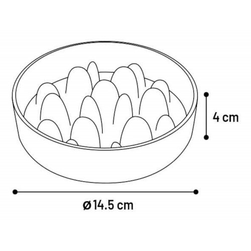 Кормушка  Greni бежевая S (410 мл)