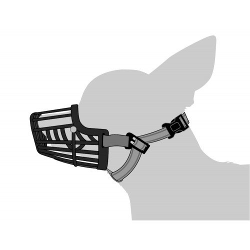 НАМОРДНИК ЧЁРНЫЙ XXS