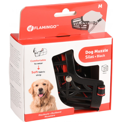 Намордник MUZZLE SILAS, черный M