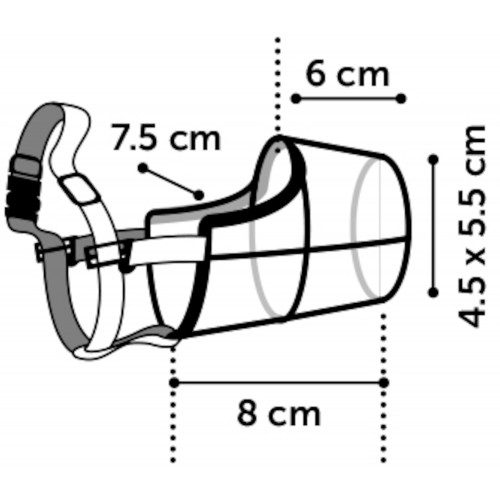 НАМОРДНИК ЧЁРНЫЙ S