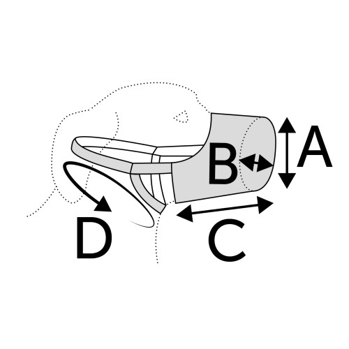 НАМОРДНИК ЧЁРНЫЙ S