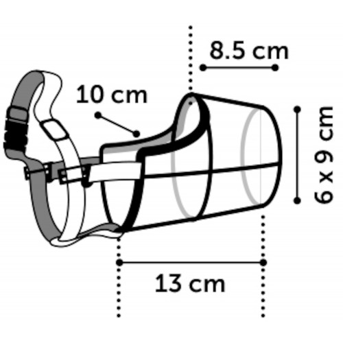 НАМОРДНИК ЧЁРНЫЙ XL