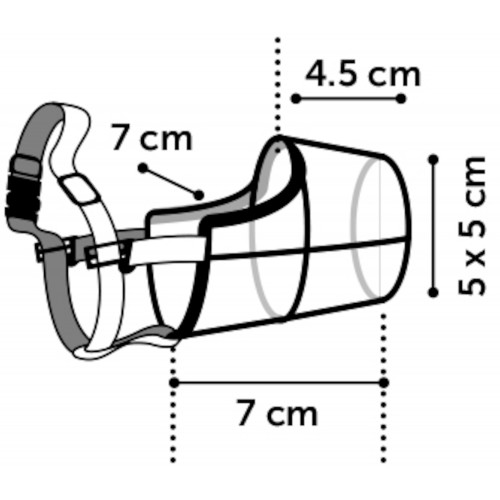 НАМОРДНИК ЧЁРНЫЙ XS