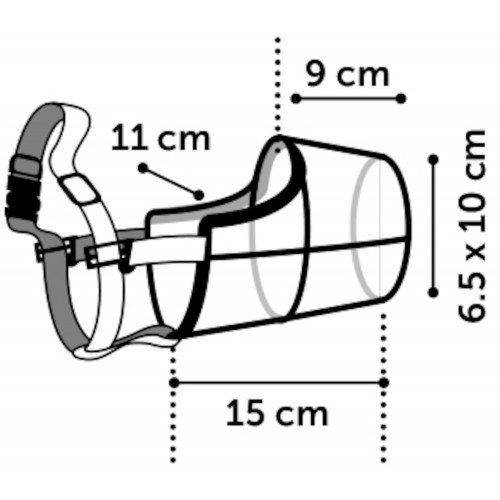 НАМОРДНИК ЧЁРНЫЙ XXL